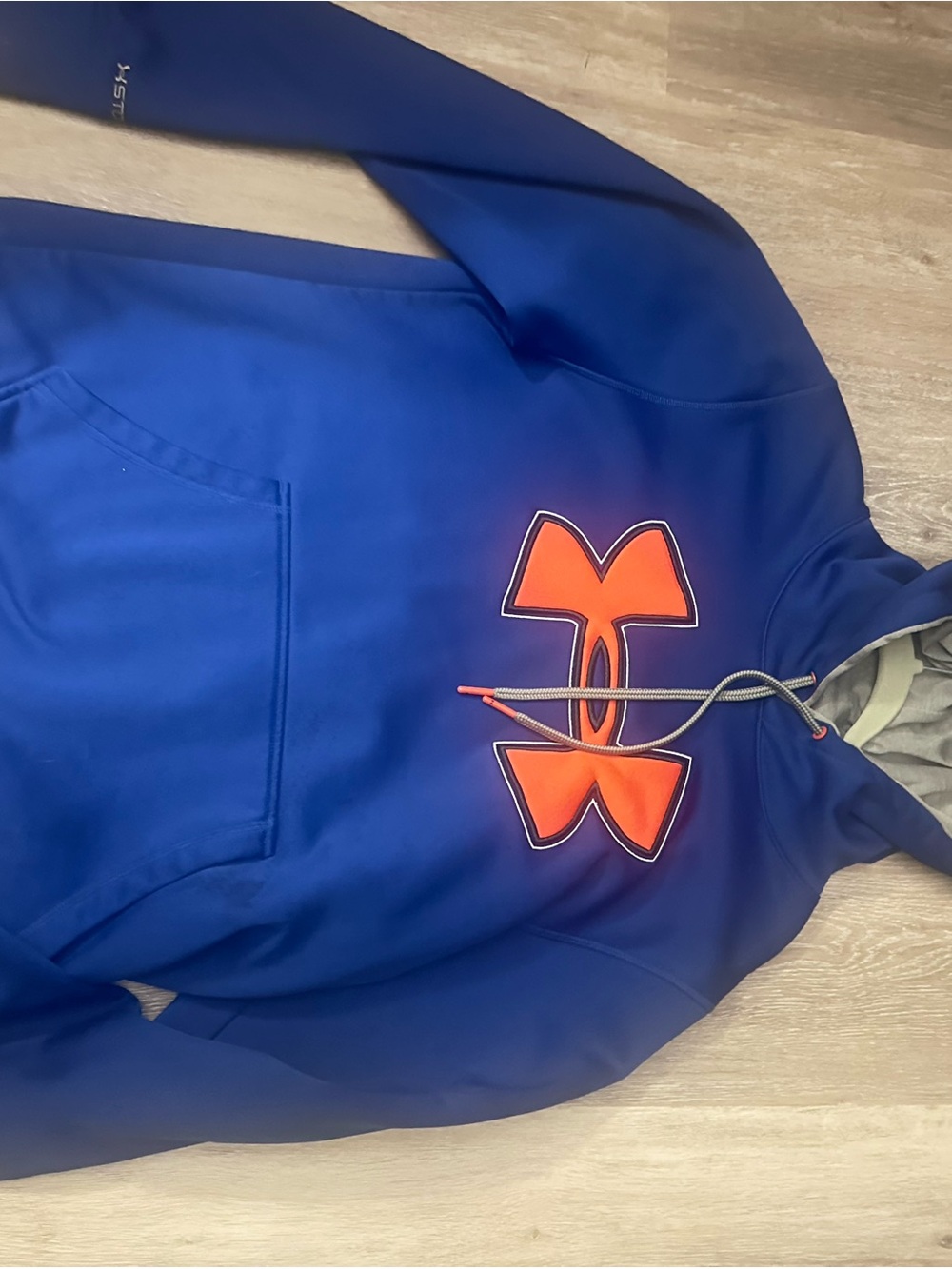 Under Armour Royal Blue Pullover with Orange Trim